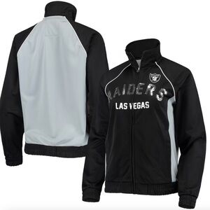 NFL G-III 4Her by Carl Banks Las Vegas Raiders Backfield Raglan Sequin Jacket